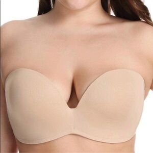 Strapless Nude Seamless Push-Up Bra